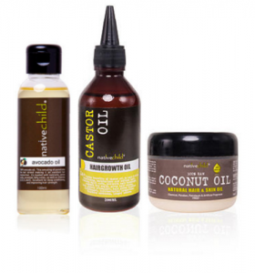 Starter Oil Combo with Avocado Oil (100ml), Hair Growth Castor Oil (100ml), Coconut Oil (100ml)